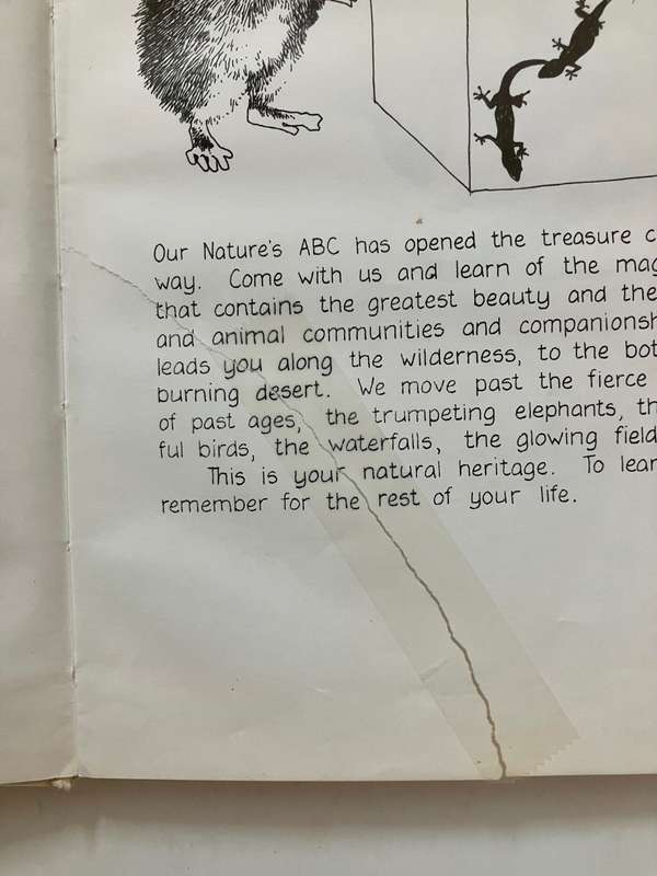 Nature`s ABC - Sue Hart. Hardcover no dj, 1st Ed. 1981