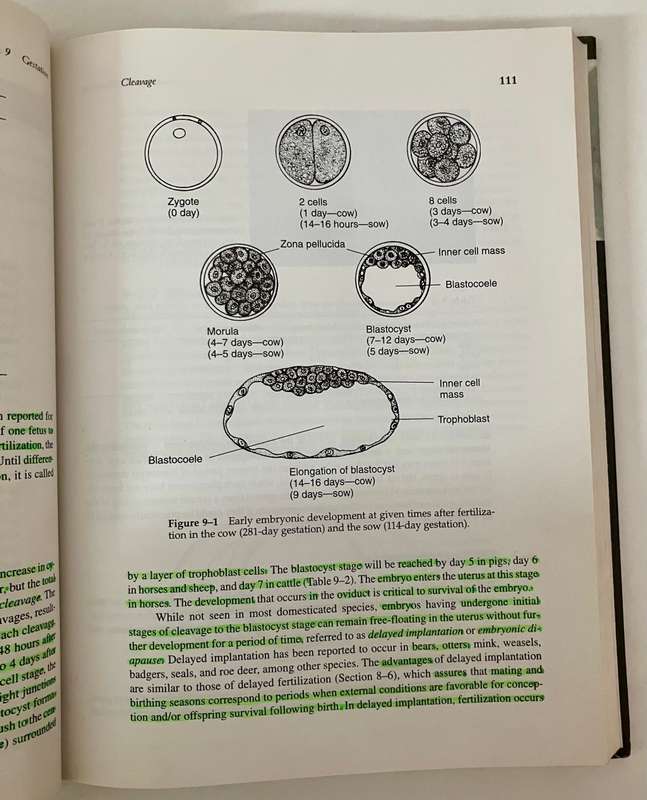 Applied Animal Reproduction - Bearden, Fuquay and Willard. Hardcover no dj. 6th Ed. 2004