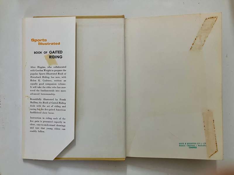 Book of Gaited Riding - SportsIllustrated. Illustr. Hardcover w dj. First Edition. 1962
