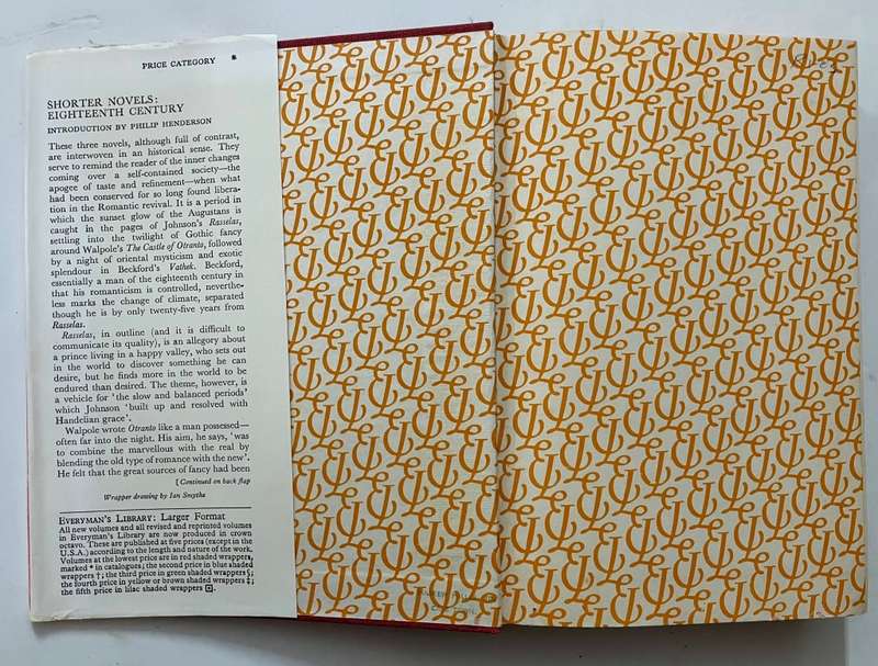 Shorter Novels of the 18th Century - Philip Henderson (Ed.). Hardcover w dj. Reprint. 1961