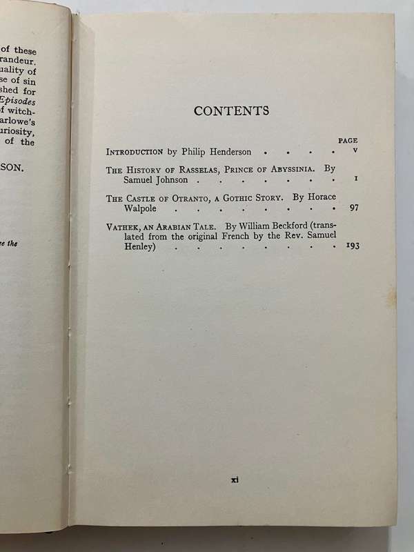 Shorter Novels of the 18th Century - Philip Henderson (Ed.). Hardcover w dj. Reprint. 1961