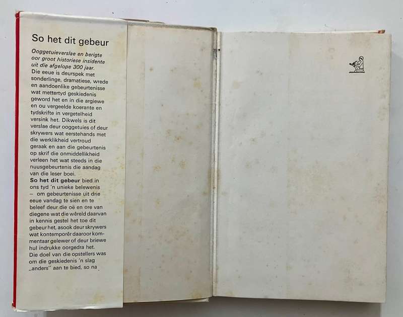 So het dit gebeur - Müller, Snyder & Morris. 1e Afr Uitg. 1964