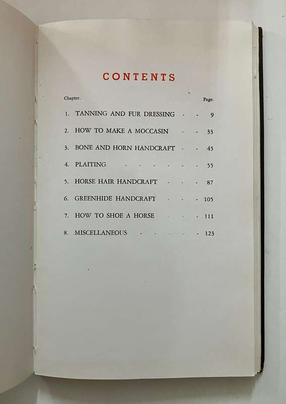 The Bushman's Handcraft - RM Williams. SCARCE Leather bound 1st Ed. 5th Reprint 1957
