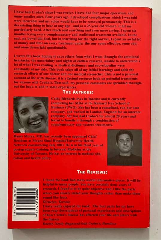 Crohn's Disease: Complementary AND Western Therapies - C Richards & D Morra MD. Softcover. 2002