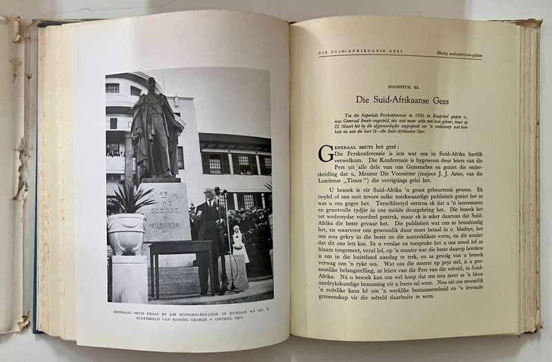 Groter Suid-Afrika - Planne vir 'n better wêreld. JC Smuts. Hardeband met sj, 1e Uitg, 1941