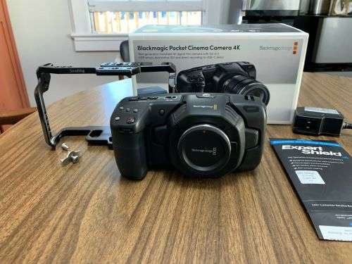 Blackmagic Design Pocket Cinema Camera 4K with Small Rig Cage