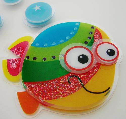 Large (30cm x 12cm) Sheet of Funky 3D Craft/Decor Fish Transfers - See all pics below