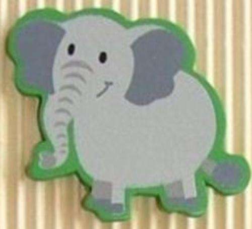 45mm x 40mm Wooden Elephant Embellishment
