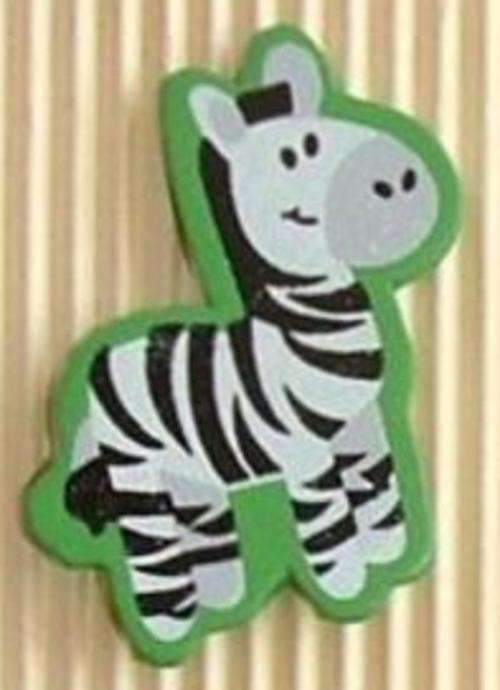 49mm x 35mm Wooden Zebra Embellishment