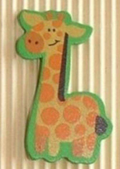 48mm x 33mm Wooden Giraffe Embellishment