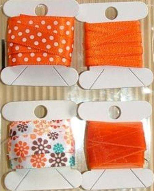 Orange Mix & Match Ribbon - Total Length 4 Meters - Less than R2.00 per Meter