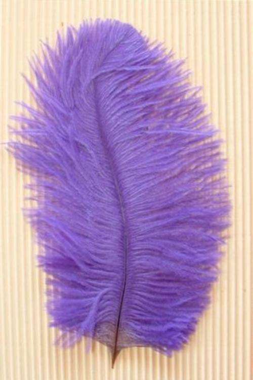 Pack of 120mm x 70mm PURPLE Ostrich Feathers (5 Feathers per Pack)