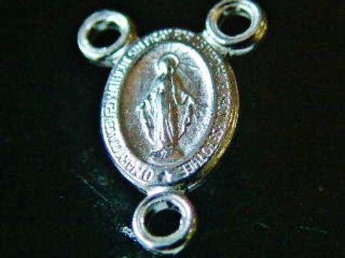 Sterling Silver 12.2mm Rosary Link