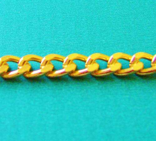 9mm Round Link Goldtone Chain (Sold by the Meter)