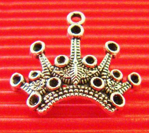 Excellent Quality - High Grade Material - 23mm Tibetan Silver Tiara Charm