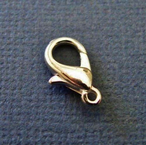 Pack of 12mm Silvertone Lobster Clasps (10 Pieces per Pack)