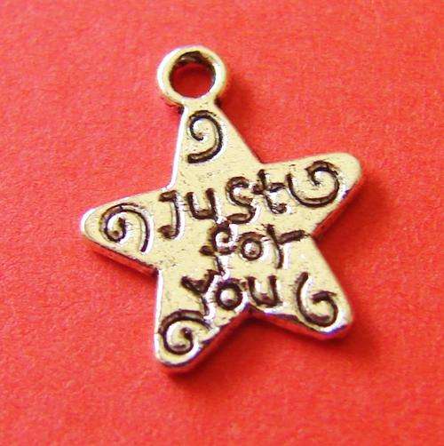 12mm "Just for You" Star Charm