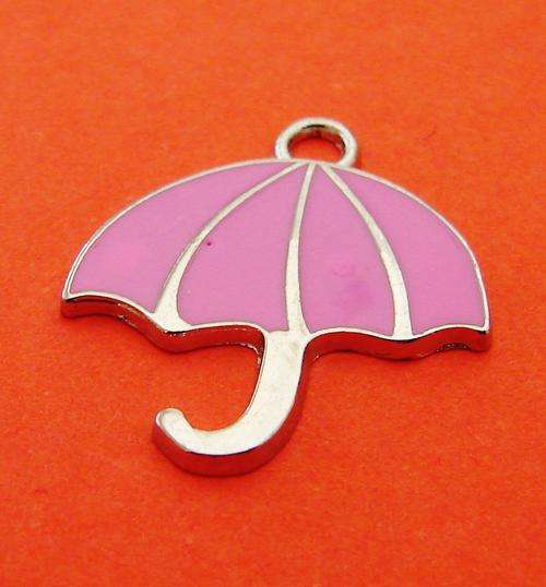 26mm Pink Umbrella Charm