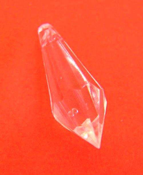 30mm x 11mm Clear Acrylic Crystal Diamond Shape Bead *