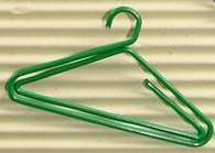 40mm x 26mm Green Hanger Embellishment
