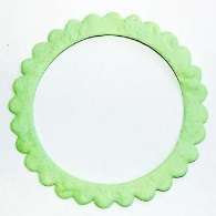 70mm Round Green Paper Frame