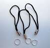 Black Cellphone String with Split Ring