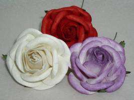 HUGE SALE - 50% OFF - 50MM RED PAPER ROSE