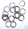 HUGE SALE  50% OFF - 7MM ANTIQUE SILVER JUMP RINGS  - 50 PER PACKET