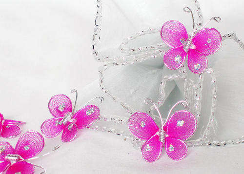 HUGE SALE - 30% OFF - 20MM X 20MM DARK PINK BUTTERFLY