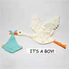 HUGE SALE - 50% OFF - "IT'S A BOY!'' STORK