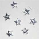 Silver puffy Star Embellishments