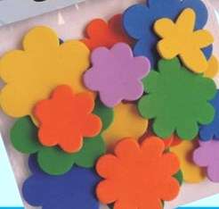 MASSIVE SALE -  Stick on Foam Flower Shapes (Min. 13 Pieces) - NOW SELLING AT COST