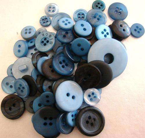 Blue Button Assortment (Minimum 48 Pieces)
