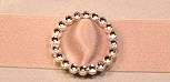 22mm Stylish Round Silver Bling Buckles/Ribbon Sliders - Pack of 5
