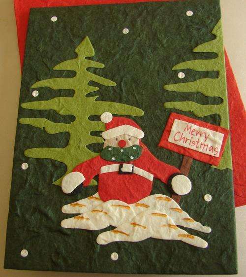"Snowman" Christmas Card - Sold in pack of 4