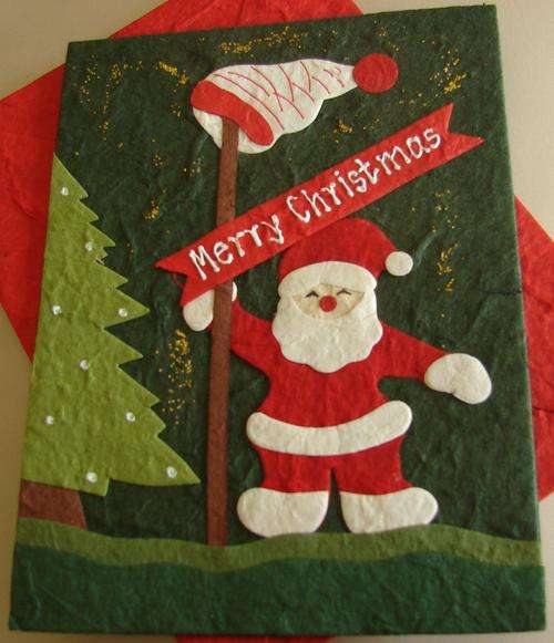 "Santa Clause" Christmas Card - Sold in pack of 4