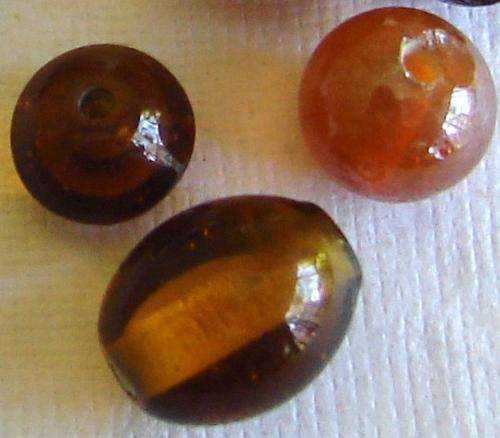 Indian Glass Dark Brown Bead Mix - Pack of 60 Pieces