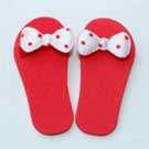 Pair of Flip Flop Embellishments, Red - MASSIVE SALE - NOW SELLING AT COST PRICE