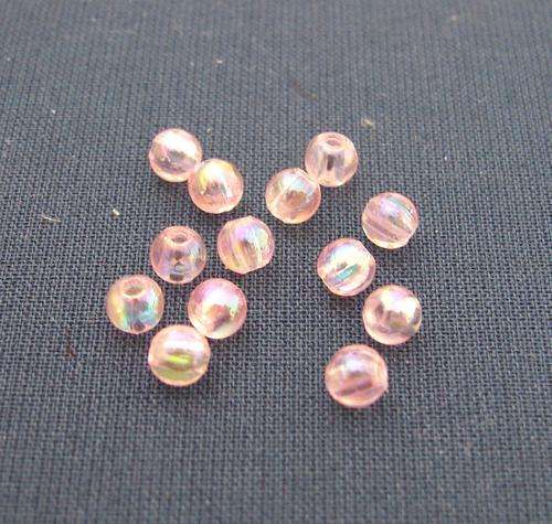 3mm Light Pink AB Acrylic Beads (110 Beads per Packet)
