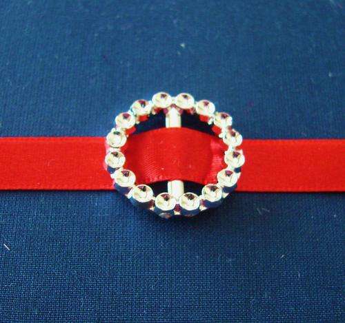 9mm Wide RED Polyester Satin Ribbon (Sold by the Meter)