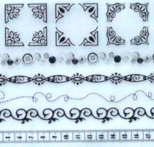 Rub-Ons - BORDERS & CORNERS- Please see full sheet below