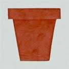 30mm x 26mm Brown Plant Pot Paper Embellishment (Sold in Pack of 5 Pieces)