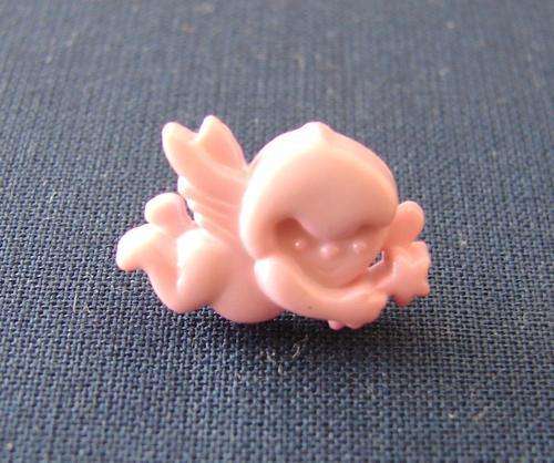 17mm x 12mm Angel Button with Shank - Assorted Pastel Colours