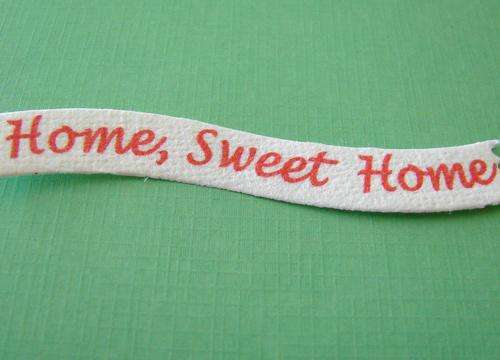 85mm x 20mm Mulberry Paper "Home Sweet Home" Flag Banner (3 Pieces per Pack)