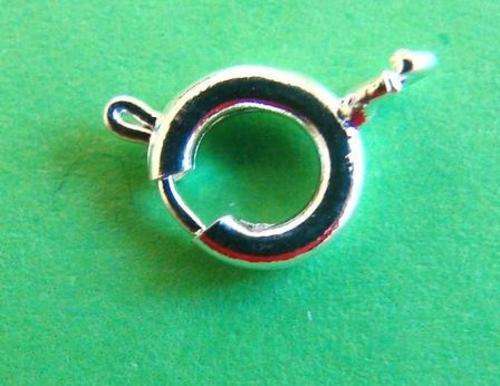 6.2mm Bright Silver Bolt Ring (5 Pieces per Pack)