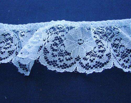 35mm Wide Light Blue Lace (Sold by the Meter)