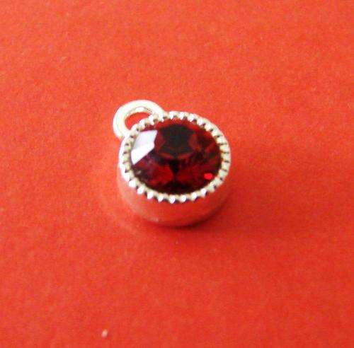 8mm Siam Swarovski Pendant