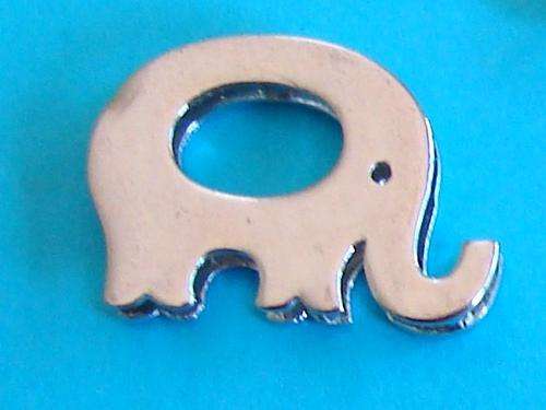 16mm Silver Colour Funky Elephant Charm