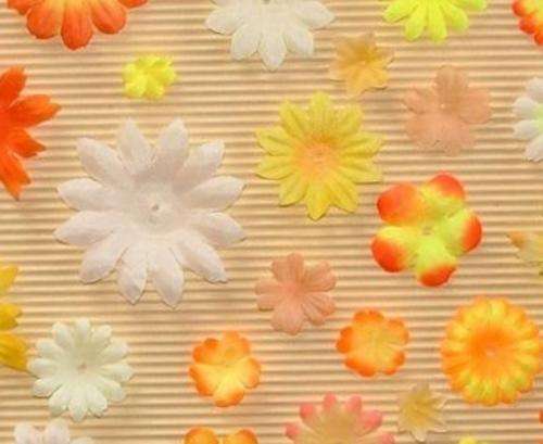 Orange Mix Layered Flowers (Sold in Pack of Minimum of 12 Flowers)