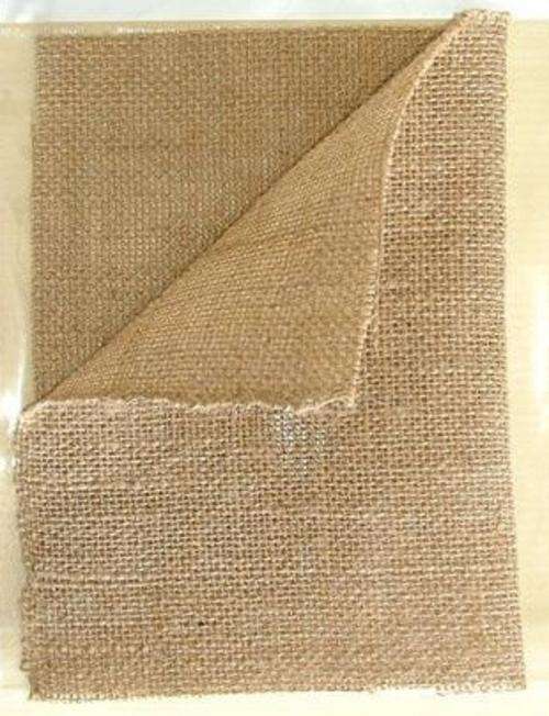 300mm x 200mm Sheet of Small Weave Hessian